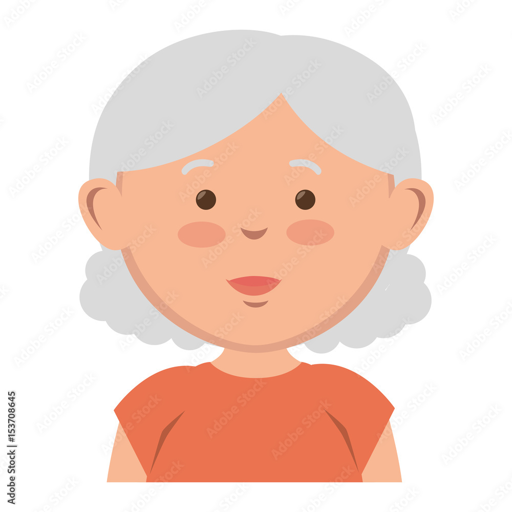 old woman avatar character vector illustration design old woman avatar character vector illustration design