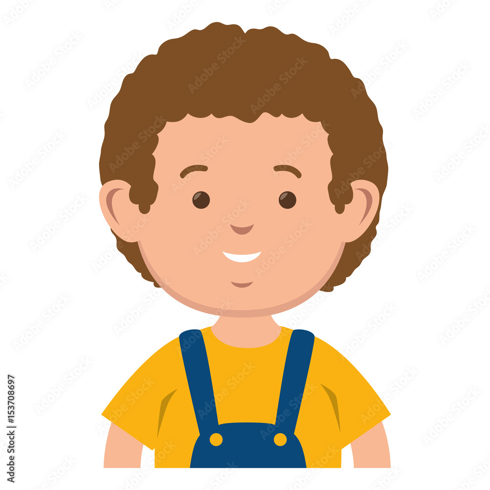 little boy avatar character vector illustration design little boy avatar character vector illustration design