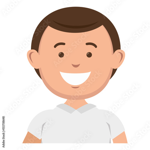 young man avatar character vector illustration design