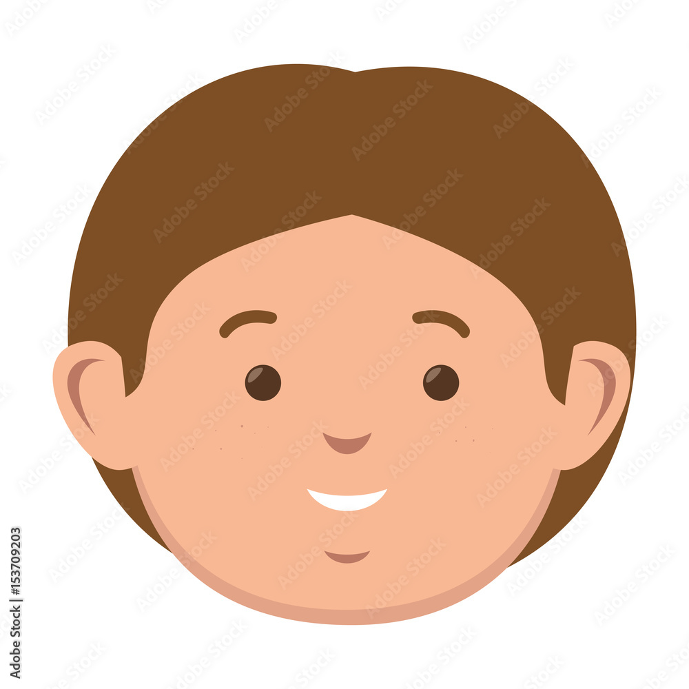 Fototapeta premium little boy avatar character vector illustration design