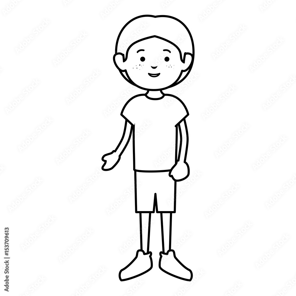 little boy avatar character vector illustration design little boy avatar character vector illustration design