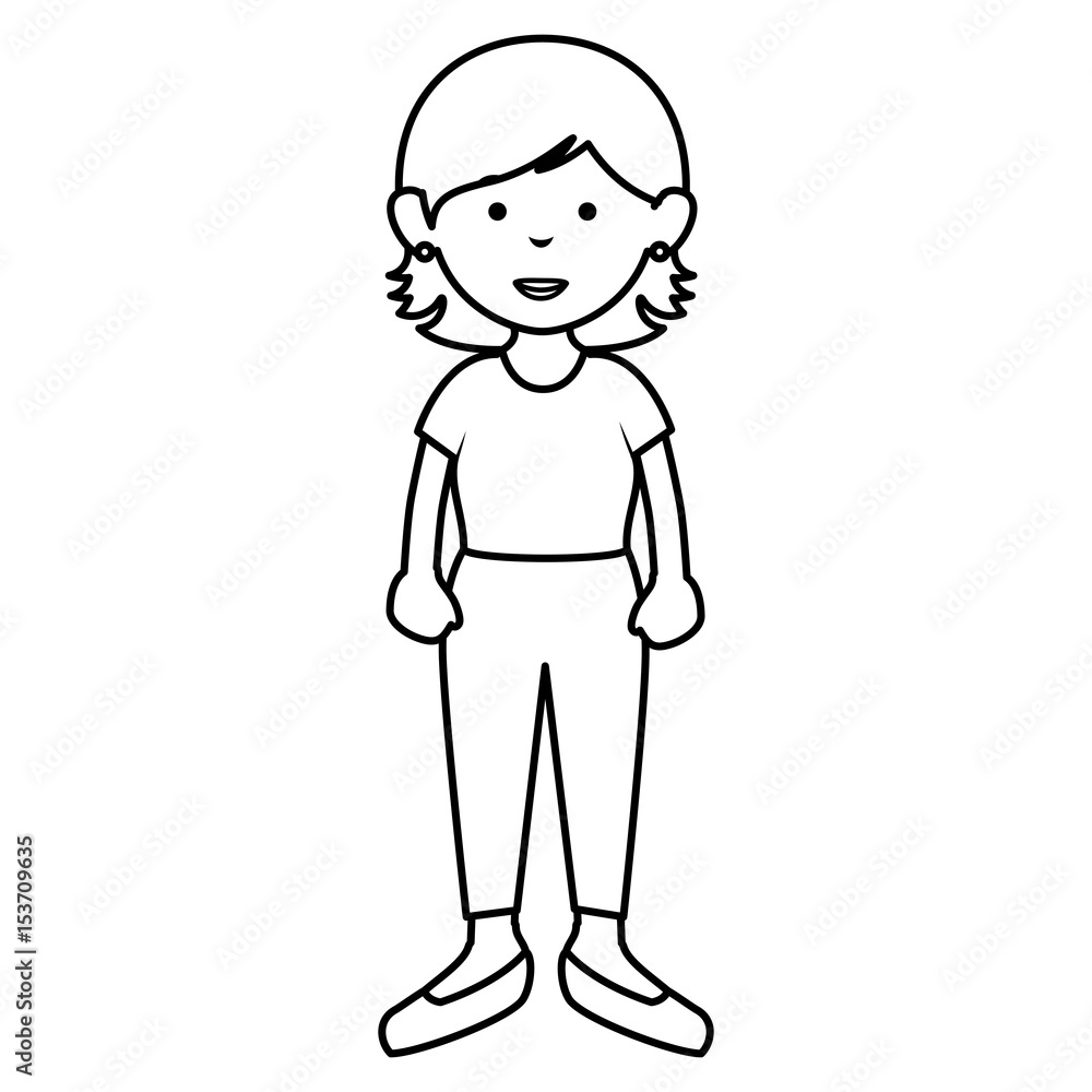 beautiful and young woman character vector illustration design beautiful and young woman character vector illustration design