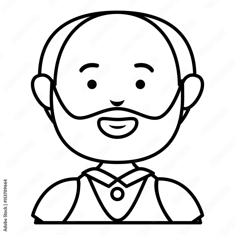old man avatar character vector illustration design old man avatar character vector illustration design