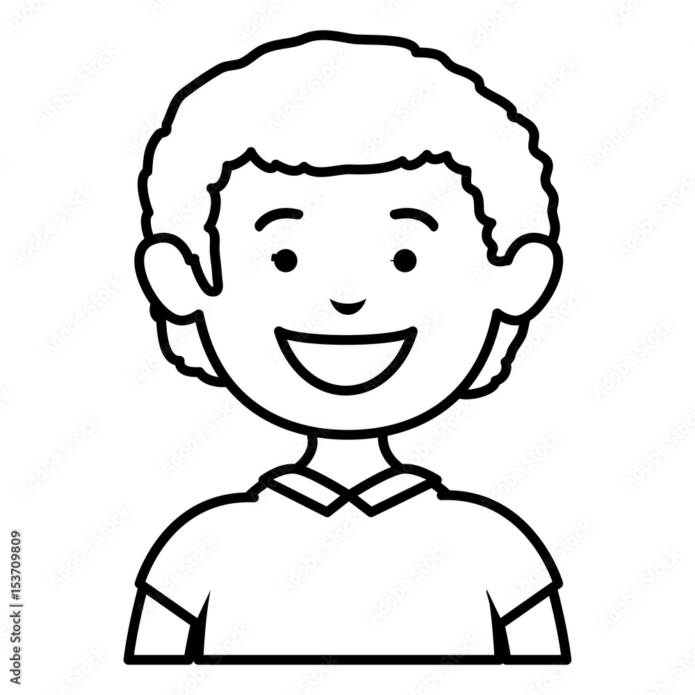 little boy avatar character vector illustration design little boy avatar character vector illustration design