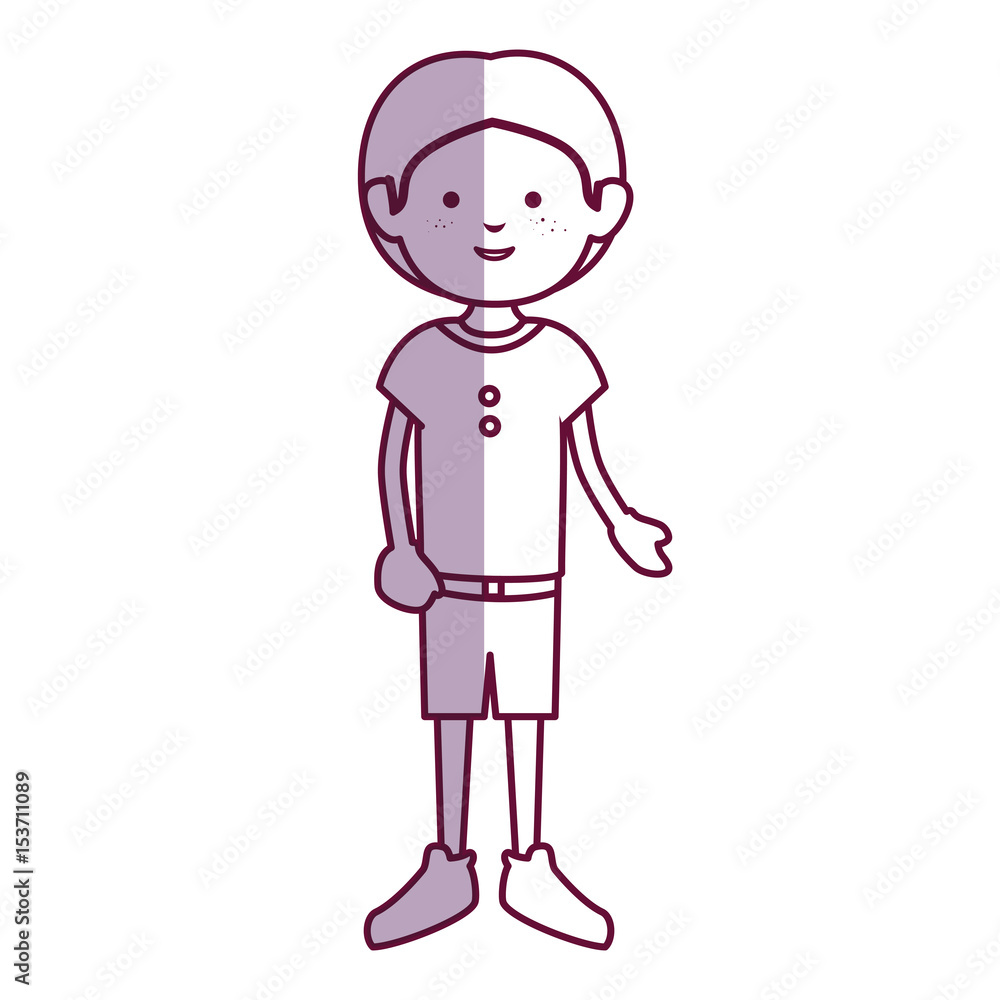 little boy avatar character vector illustration design little boy avatar character vector illustration design