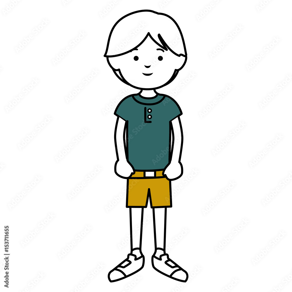 little boy avatar character vector illustration design little boy avatar character vector illustration design