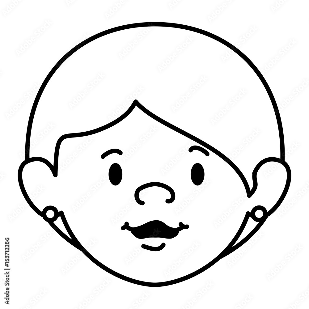 little boy avatar character vector illustration design