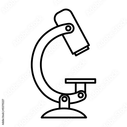 microscope laboratory isolated icon vector illustration design