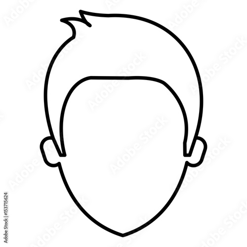 young man avatar character vector illustration design