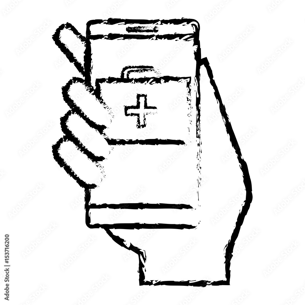 smartphone with medical app vector illustration design smartphone with medical app vector illustration design