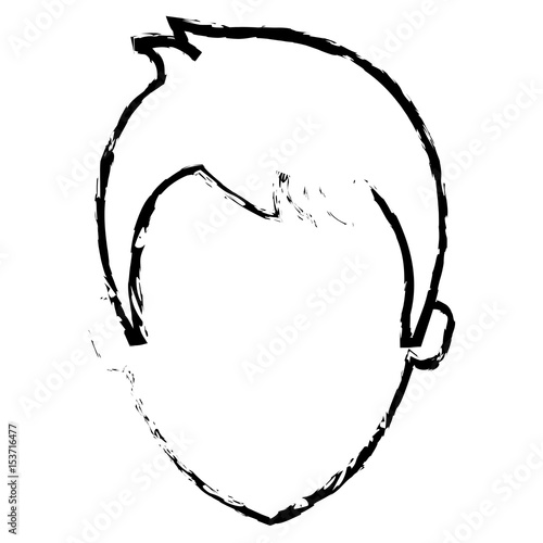 young man avatar character vector illustration design