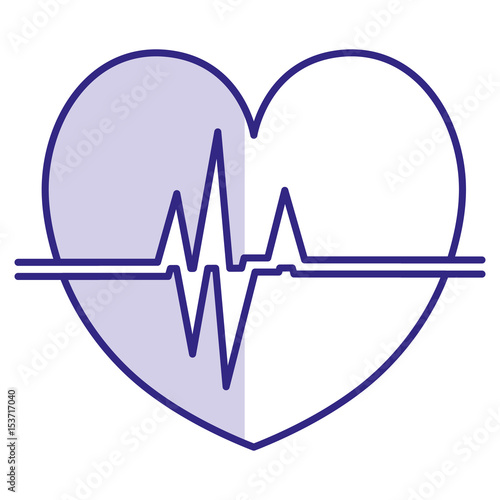 heart cardio isolated icon vector illustration design photo