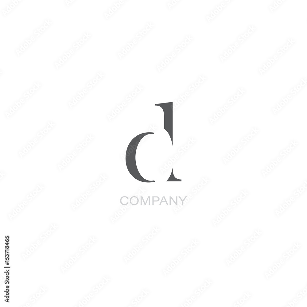 D letter company Logo and business card template D letter company Logo and business card template