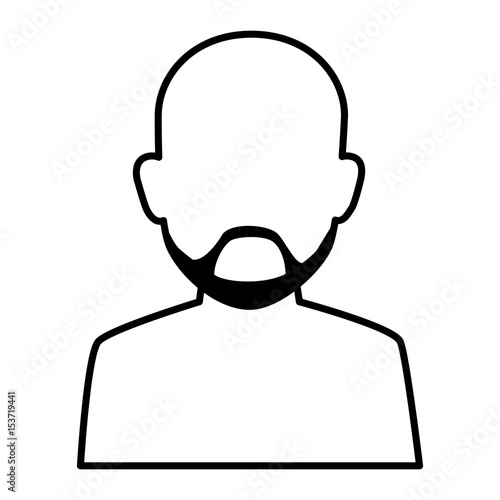 young man shirtless avatar character vector illustration design