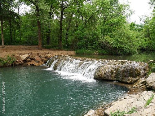 “Little Niagara” falls, Chickasaw National Recreation Area in Sulphur, Oklahoma The Little Niagara falls in Chickasaw National Recreation Area in Sulphur, Oklahoma 