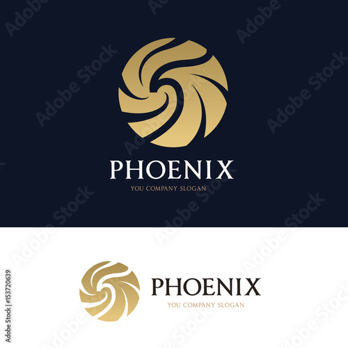 Eagle logo, Pheonix logo, bird logo, vector logo template.