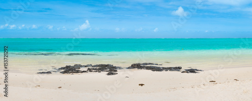  Pointe d'Esny beach, Mauritius. Panorama