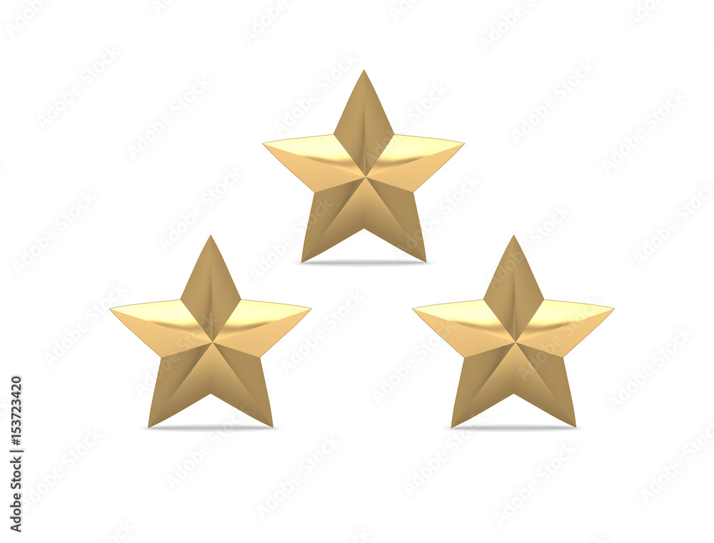 Christmas Star isolated on white Background. 3D illustration Christmas Star isolated on white Background. 3D illustration
