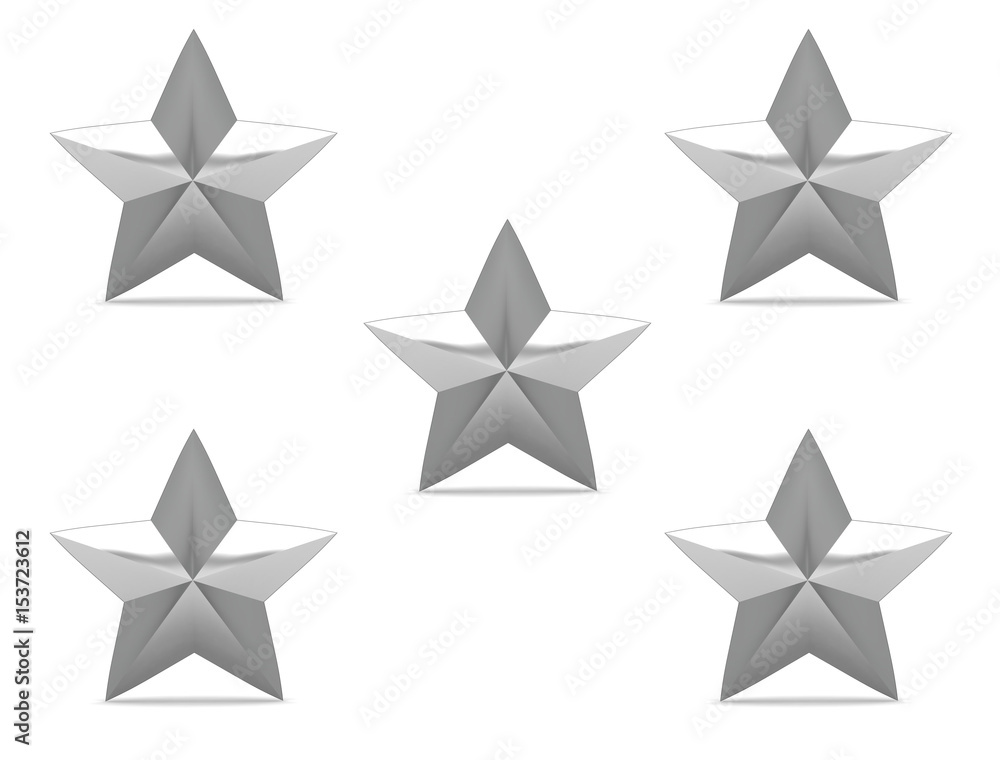 Christmas Star isolated on white Background. 3D illustration Christmas Star isolated on white Background. 3D illustration