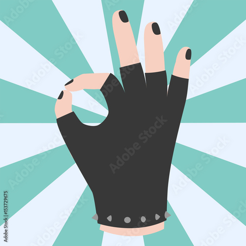 Ok hand success gesture okey yes agreement signal business human agree best approval vector.