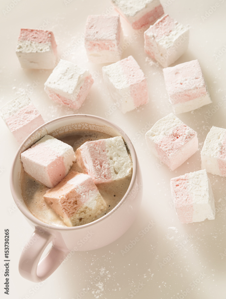 Two Tone Homemade Marshmallows Two Tone Homemade Marshmallows