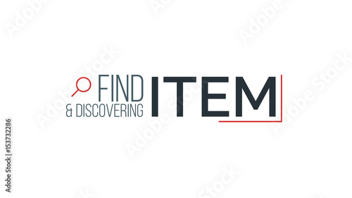 Find and Discovering Item Typography Design