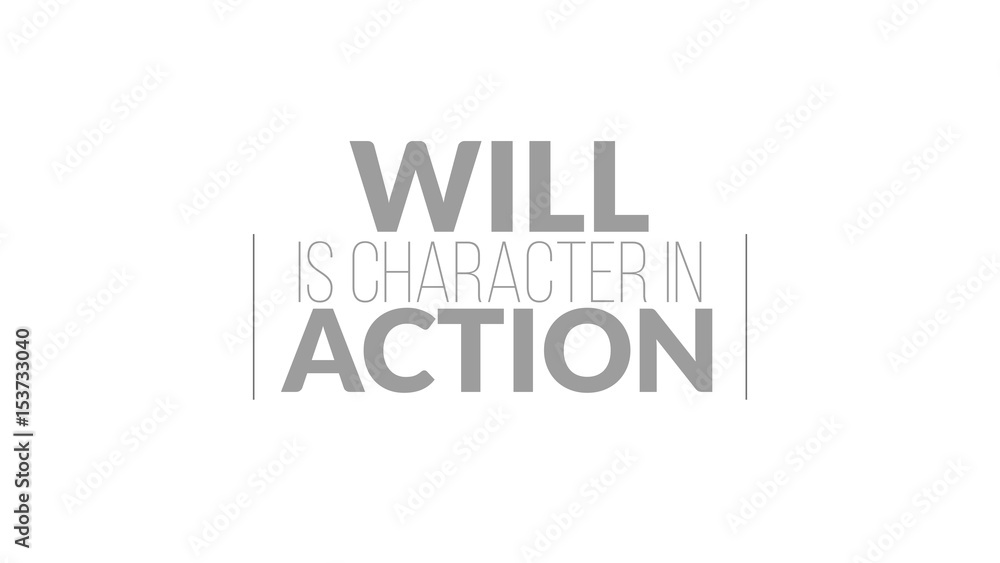 Will Is Character In Action Typography Design Will Is Character In Action Typography Design
