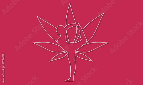 yoga cannabis pose, ganja yoga