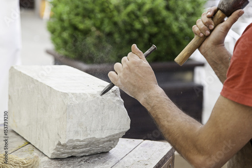 Carving stone