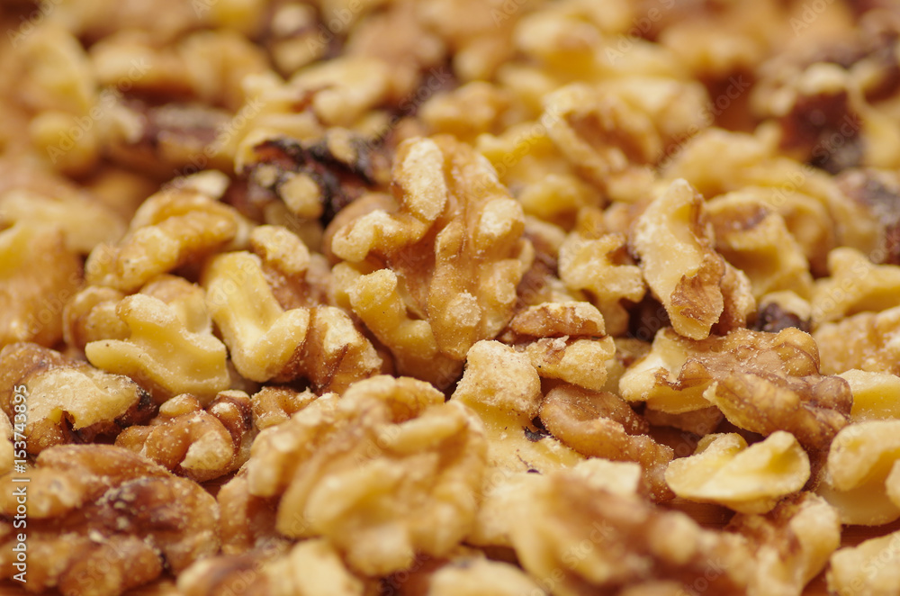 Closeup of a delicious walnuts . For vegetarians Closeup of a delicious walnuts . For vegetarians