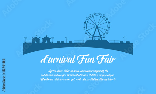 Carnival funfair design style background