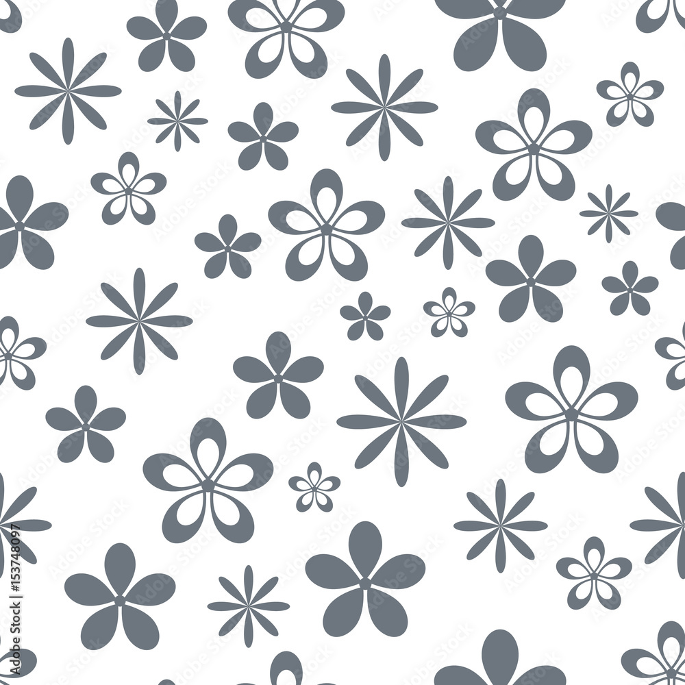Fototapeta premium Flower seamless pattern. Seamless flower pattern. Seamless pattern with flowers. Vector illustration. Vector texture. Vector seamless pattern.