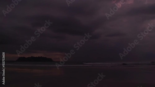 Ngwe Saung, sunset at Ngwe Saung beach photo