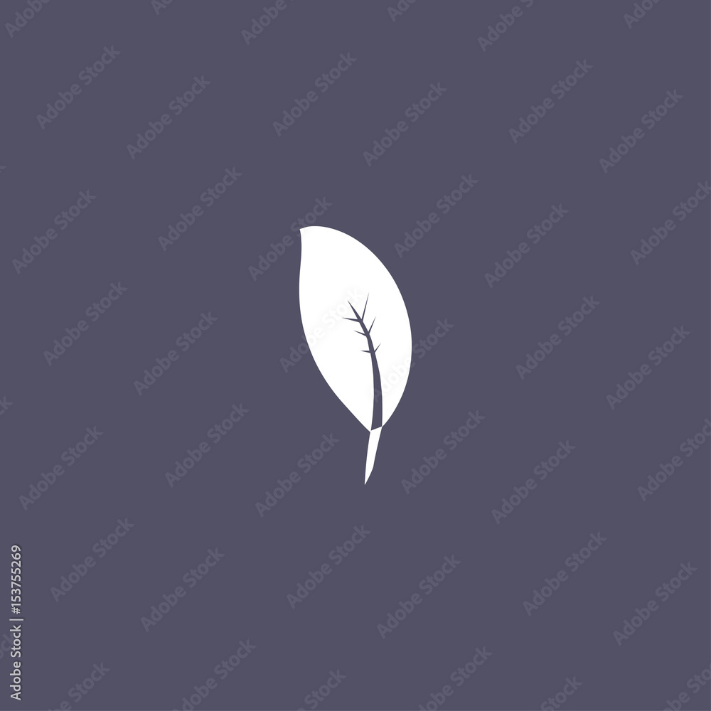 leaf icon. tree sign leaf icon. tree sign