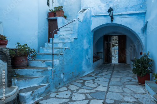Fototapeta Naklejka Na Ścianę i Meble -  A doorway in a monastery in Tinos