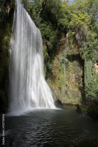 Waterfall Monasterio de piedra in Spain