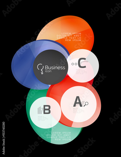 Geometrical abstract infographics banner template
