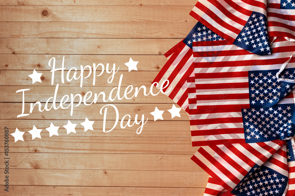 Obraz premium Happy Fourth of July USA Flag