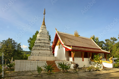 Buddhist temple Wat Phon Sa-at in Luang Prabang in Laos. 