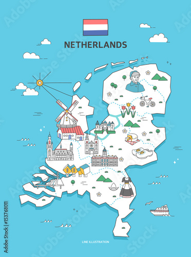 Netherlands Travel Landmark Collection