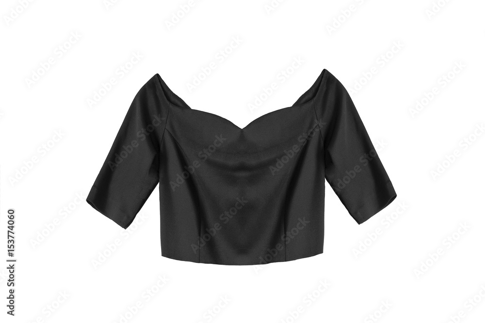 Black top isolated Black top isolated
