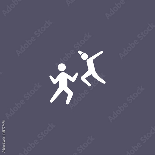 two man fighting icon