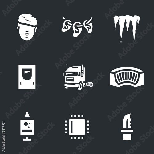 Vector Set of Cryogenic soldier Icons.
