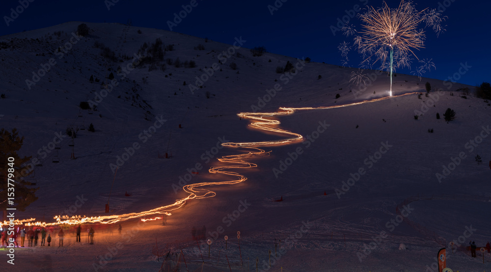 descente aux flambeaux val louron