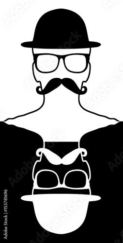 Brille und Bart