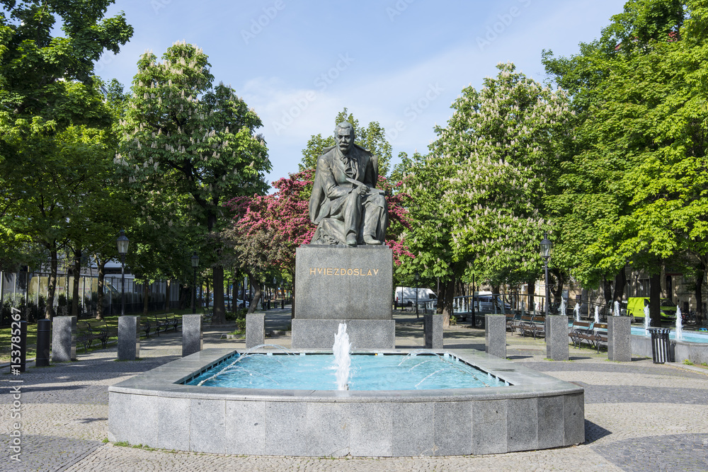 Statue of Pavol Országh Hviezdoslav in Bratislava