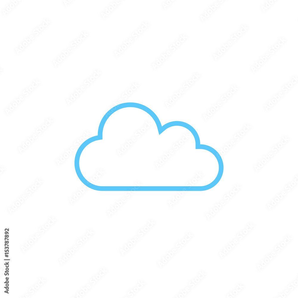 cloud line icon, outline vector logo illustration, linear pictogram isolated on white cloud line icon, outline vector logo illustration, linear pictogram isolated on white
