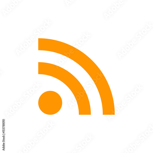 feed icon vector, rss solid logo illustration, colorful pictogram isolated on white