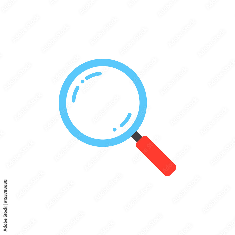 Search icon vector, magnifying glass solid logo illustration, colorful pictogram isolated on white Search icon vector, magnifying glass solid logo illustration, colorful pictogram isolated on white