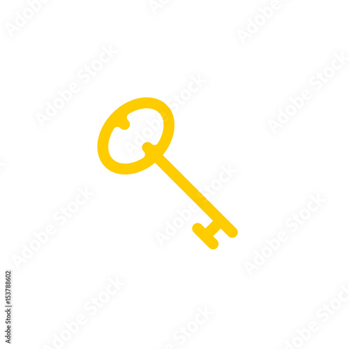 Key icon vector, privacy solid logo illustration, colorful pictogram isolated on white